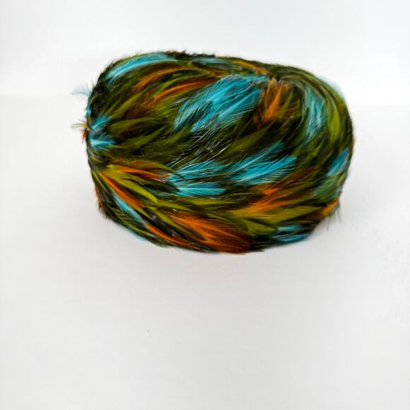 United Hatters Feather Cap Hat Vintage Union Made in USA Multicolor main image 4